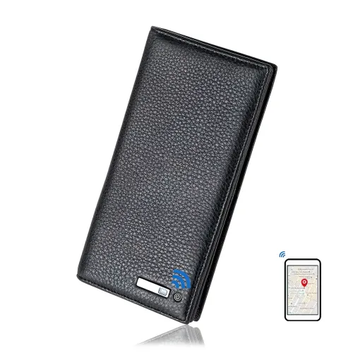 Умный GPS кошелек SmartLB, с Bluetooth, кожаный, прямоугольный - фото 4