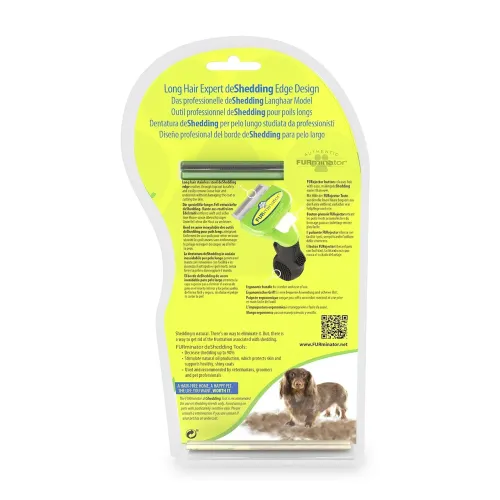 Фурмінатор для вичісування собак FURminator AD-23M1-M3 з кнопкою для чищення шерсті, розмір S, лезо 4.5 см - фото 8