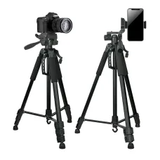 Штатив JIADUODUO Т-1700, триніг 1.7 м, навантаження до 3 кг, з бульбашковим рівнем, алюмінієвий