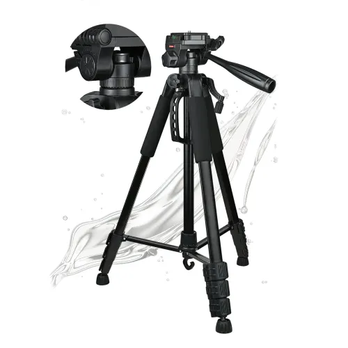 Штатив JIADUODUO Т-1700, триніг 1.7 м, навантаження до 3 кг, з бульбашковим рівнем, алюмінієвий - фото 2