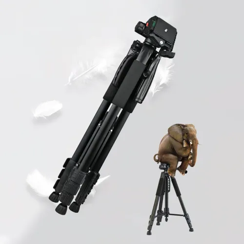 Штатив JIADUODUO Т-1700, триніг 1.7 м, навантаження до 3 кг, з бульбашковим рівнем, алюмінієвий - фото 6