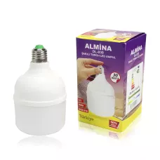Лампочка акумуляторна Almina DL-030 для аварійного освітлення, 30 Вт, у цоколь Е27, до 3 годин роботи