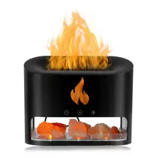 Лампа зволожувач повітря Docsal Flame 3в1 з ультразвуковим зволоженням і соляними каменями