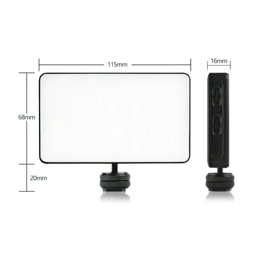 LED лампа Luxceo W140 RGB для фото та відео, 8 Вт, від 2500 до 9000 К, акумуляторна 3100 мА/год, 140 діодів - фото 6