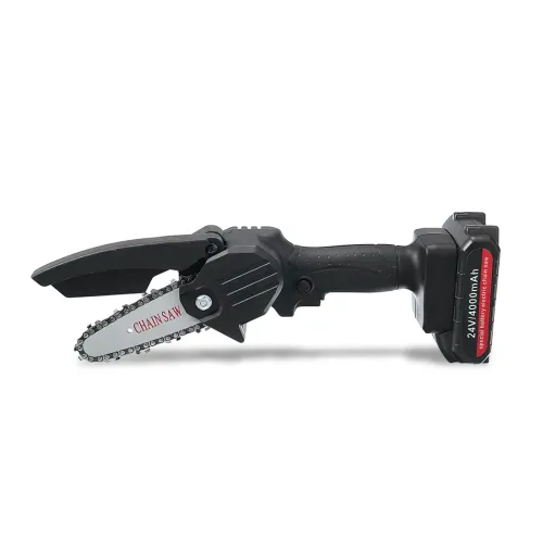 Пила акумуляторна Chainsaw, 4000 мА/год, 24 В, ручна, ланцюгова, електрична, на 2 акумулятори, у кейсі - фото 4
