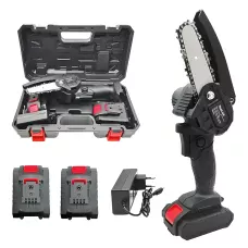 Пила акумуляторна Chainsaw, 4000 мА/год, 24 В, ручна, ланцюгова, електрична, на 2 акумулятори, у кейсі