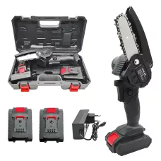 Пила акумуляторна Chainsaw, 4000 мА/год, 24 В, ручна, ланцюгова, електрична, на 2 акумулятори, у кейсі
