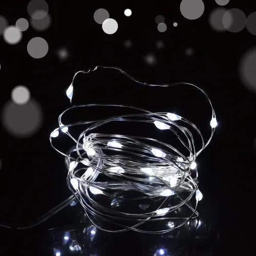 Світлодіодна гірлянда на батарейках RD-302, 10 метрів, 100 LED, різні кольори - фото 3