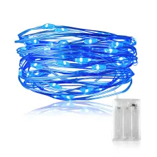 Світлодіодна гірлянда на батарейках RD-302, 10 метрів, 100 LED, різні кольори Синій