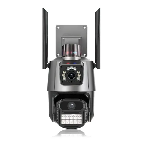 Камера видеонаблюдения Dual Lens, 8 Мп, уличная, поворотная, WiFi, с зумом, iCSee - фото 8