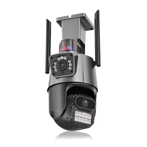Камера видеонаблюдения Dual Lens, 8 Мп, уличная, поворотная, WiFi, с зумом, iCSee - фото 6