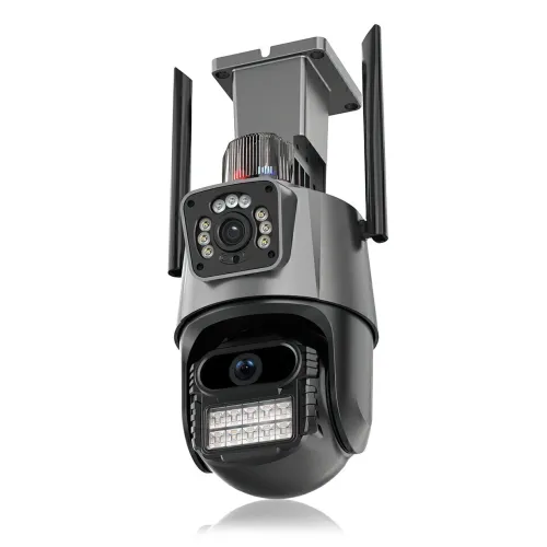 Камера видеонаблюдения Dual Lens, 8 Мп, уличная, поворотная, WiFi, с зумом, iCSee - фото 5