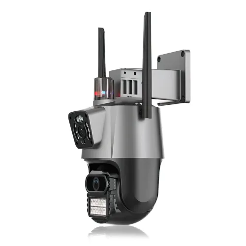 Камера видеонаблюдения Dual Lens, 8 Мп, уличная, поворотная, WiFi, с зумом, iCSee - фото 4