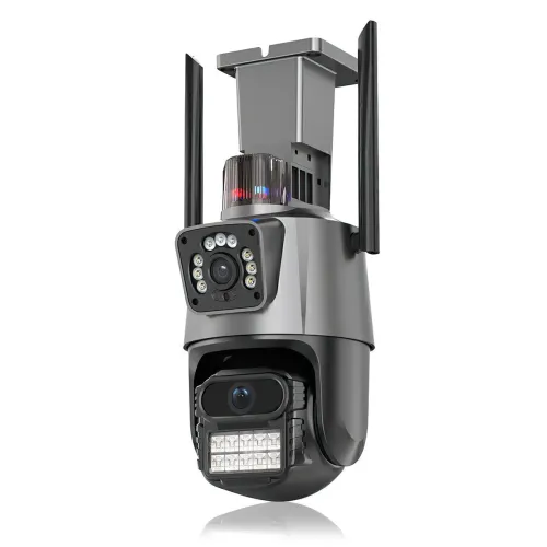 Камера видеонаблюдения Dual Lens, 8 Мп, уличная, поворотная, WiFi, с зумом, iCSee - фото 7