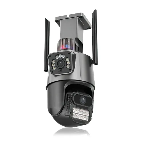 Камера видеонаблюдения Dual Lens, 8 Мп, уличная, поворотная, WiFi, с зумом, iCSee - фото 6