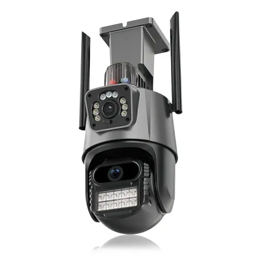 Камера видеонаблюдения Dual Lens, 8 Мп, уличная, поворотная, WiFi, с зумом, iCSee - фото 5
