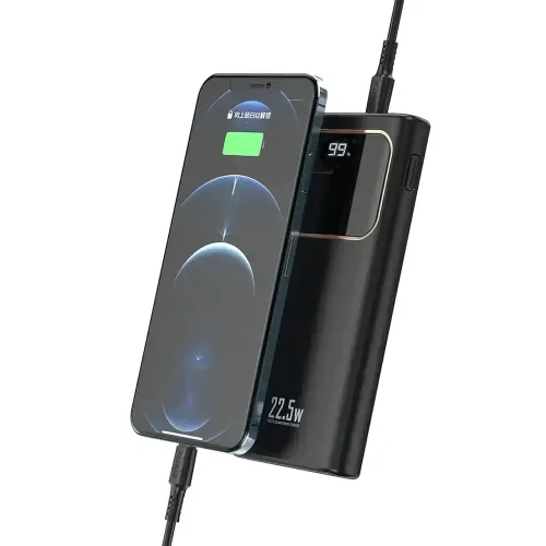 Портативний зарядний пристрій LENYES PX288D з вогнетривким корпусом, 20000 мА/год, USB-A, Type-C, MicroUSB - фото 2