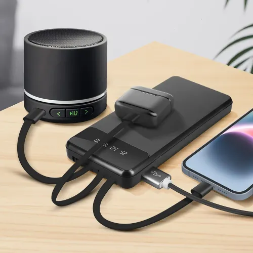 Портативний зарядний пристрій LENYES PX321D з вогнетривким корпусом, 30000 мА/год, USB-A, Type-C, Micro-USB - фото 5