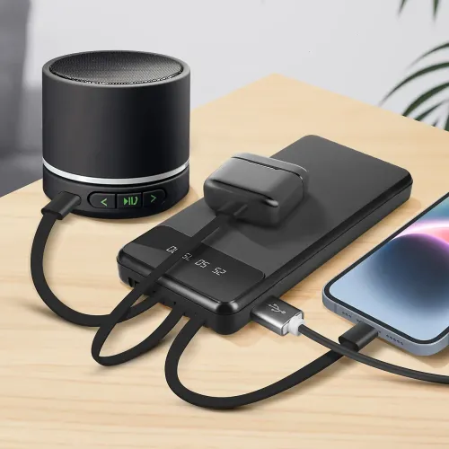 Портативний зарядний пристрій LENYES PX321D з вогнетривким корпусом, 30000 мА/год, USB-A, Type-C, Micro-USB - фото 5