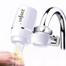 Фільтр-насадка для води Zoosen на кран, проточний, тиск до 0.35 МПа, напрацювання до 6000 літрів