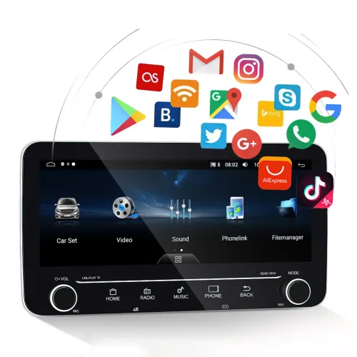 Автомагнітола PI-208, 10.25, 2DIN, GPS, Android 10.1, Wi-Fi, Bluetooth, USB, 16 Гб, 4 ядра - фото 2