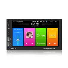 Автомагнітола PI-8708U, 7, 2DIN, GPS, Android 10.1, Wi-Fi, Bluetooth, USB, 16 Гб