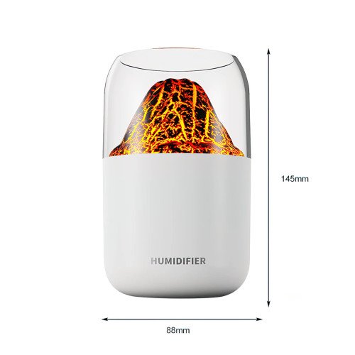 Увлажнитель воздуха LAMP JSQ-1, ночник, вулкан, 280 мл, 2 Вт, 2 режима работы