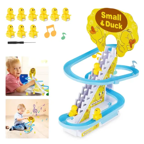 Інтерактивна гра Качина траса Small Duck, гірка ескалатор, музична, 3 каченят, на батарейках АА - фото 7