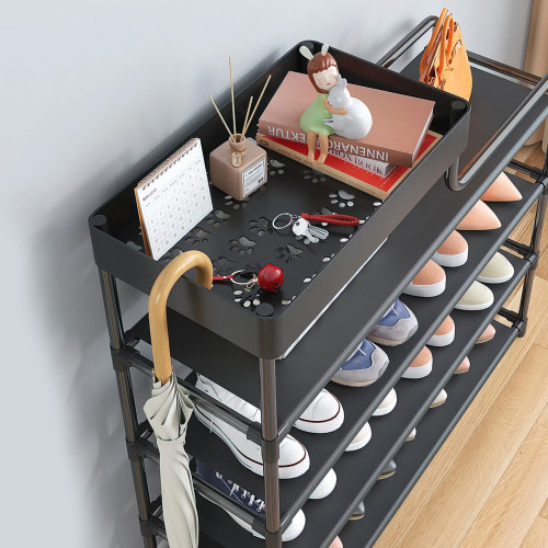 Полка для обуви CLOTHES RACK 113, 5 ярусов, 18 см между полками, металлическая - фото 4