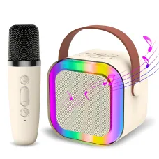 Портативна колонка з караоке мікрофоном Winso K12 з RGB підсвіткою,  10 Вт, Bluetooth, USB, microSD, AUX, Typ