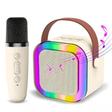 Портативна колонка з караоке мікрофоном Winso K12 з RGB підсвіткою,  10 Вт, Bluetooth, USB, microSD, AUX, Typ