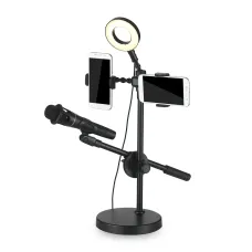 Кільцева LED-лампа Youtuber HA-12, 9 см, 10 Вт, від USB, з підставкою для мікрофона та телефона