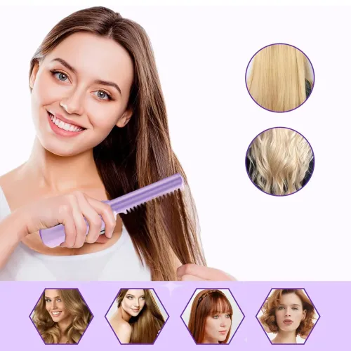 Выпрямитель для волос HAIR HEATER XL-683 2в1, беспроводной, 4000 мА/ч, 70 минут на одном заряде - фото 3