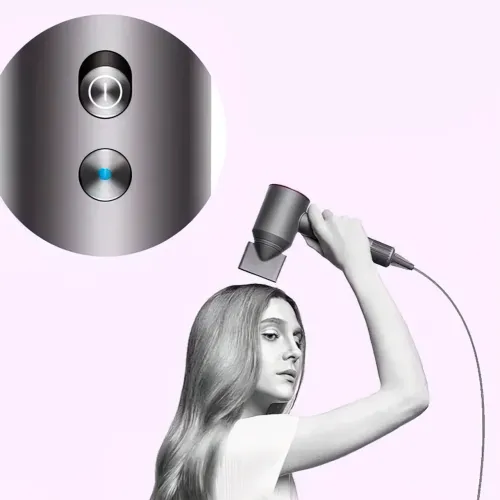 Фен для волосся Super Hair Dryer, 1600 Вт, із захистом від перегрівання, іонізацією повітря й магнітними насадками - фото 3