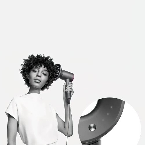 Фен для волос Super Hair Dryer, 1600 Вт, с защитой от перегрева, ионизацией воздуха и магнитными насадками - фото 3