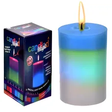 Воскова свічка з підсвіткою до 25 годин роботи Candled Magic 7 color