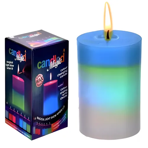 Воскова свічка з підсвіткою до 25 годин роботи Candled Magic 7 color