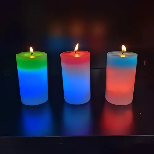 Воскова свічка з підсвіткою до 25 годин роботи Candled Magic 7 color - фото 6