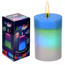 Воскова свічка з підсвіткою до 25 годин роботи Candled Magic 7 color