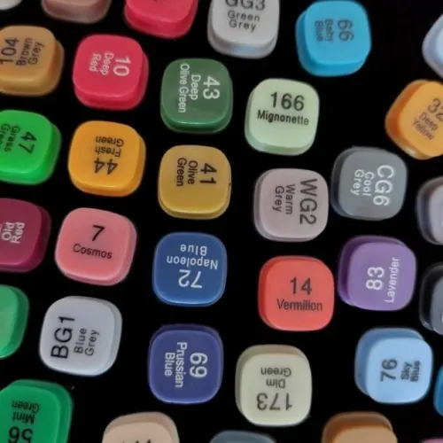 Набір професійних двосторонніх маркерів для скетчингу TOUCH Multicolor 120 кольорів. - фото 5