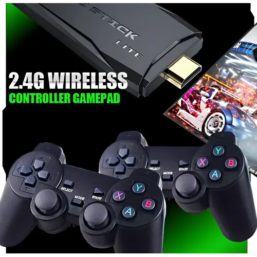 Ігрова приставка Mini Game Stick 4K HDMI M8, 10000+ Ігр, 64 gb + 2 бездротові джойстики - фото 6