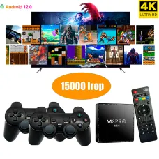 Ігрова приставка M8 Pro Mini Retro Games Box 64 Gb, 15000 Ігор, 2 бездротові джойстики