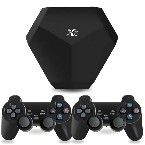 Ігрова приставка GAME X6 4k 64Gb, 15000 Ретро-ігор, 2 бездротові джойстики - фото 2