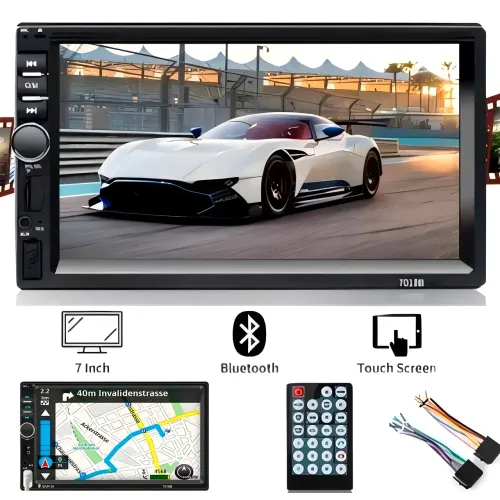Автомагнитола 7018 Короткая 2DIN, Сенсорная 7 дюймов, Bluetooth