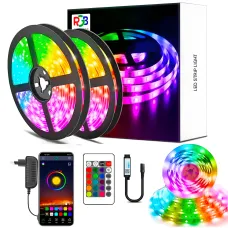 Світлодіодна стрічка LED RGB USB APP SF-20, самоклейні, 5 м, з пультом ДК, на 300 діодів