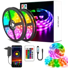 Світлодіодна стрічка LED RGB USB APP SF-20, самоклейні, 5 м, з пультом ДК, на 300 діодів