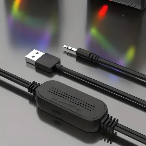 Колонки для комп'ютера та ноутбука JEDEL S554 RGB 2.0 USB, 6вт, З підсвіткою - фото 3