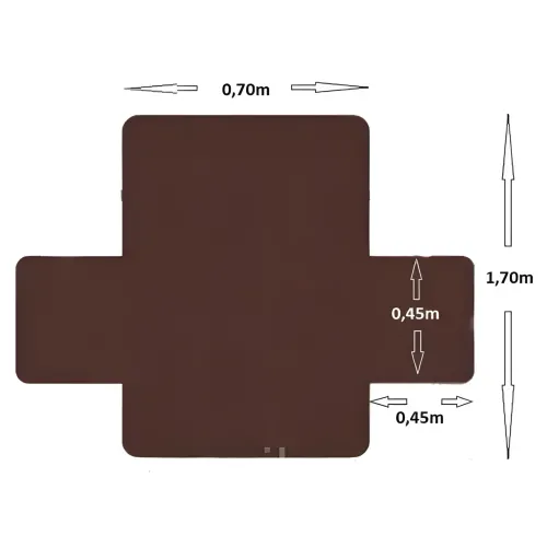 Двостороння накидка на крісло Couch Coat коричневого кольору, чохол для меблів водозахисний - фото 8