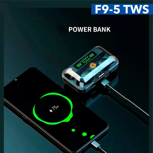 Бездротові навушники Bluetooth F9 TWS WIRELESS, 2000 mAh - фото 5
