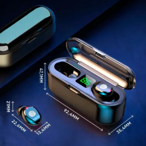 Бездротові навушники Bluetooth F9 TWS WIRELESS, 2000 mAh - фото 7